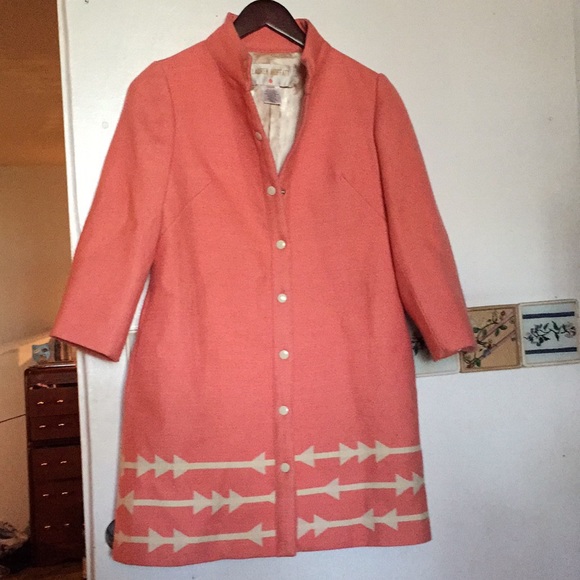 Lauren Moffatt Anthropologie Eastward Dress Coat Vintage Vibes - Picture 3 of 8